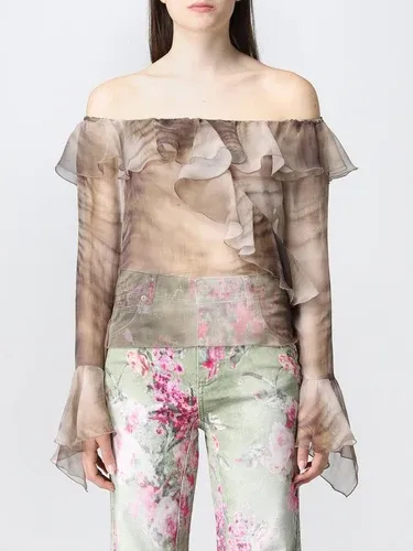 Blusa Blumarine in chiffon di seta (58095194)