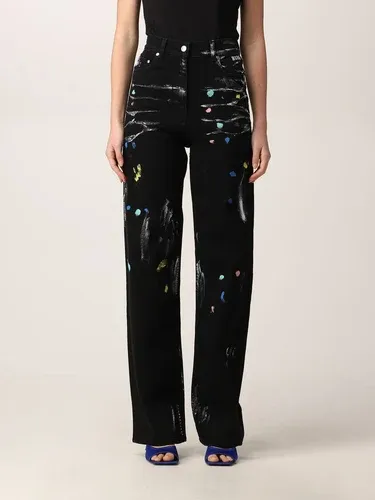 Jeans Msgm in denim con pittura (56113787)