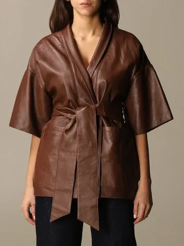 Giacca a vestaglia L'autre Chose in pelle (45379765)