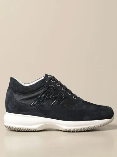 Sneakers Interactive Hogan in camoscio con H di strass (47614022)