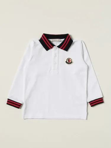 Polo Moncler in cotone con logo (57227197)