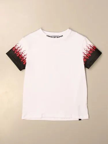 T-shirt Vision of Super in cotone con fiamme (50812611) T-shirt Vision of Super in cotone con fiamme (50812611)