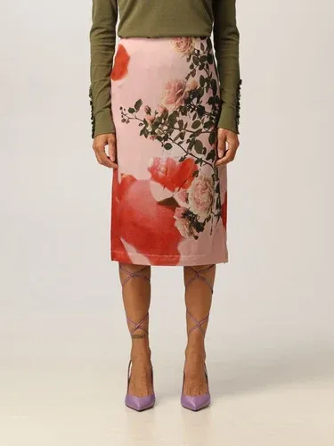 Gonna longuette Blumarine con stampa floreale (51478492)