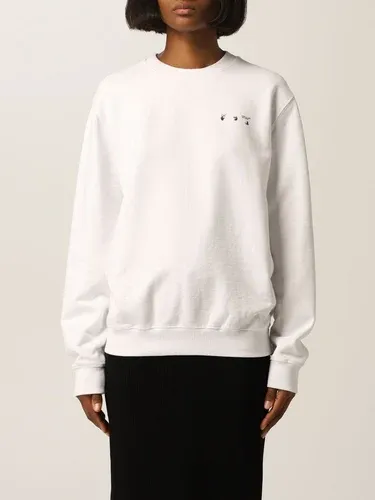 Felpa Off White in cotone con logo (53906122)