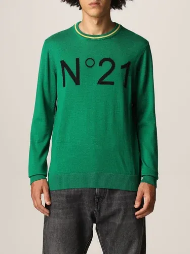 Maglia N° 21 in lana vergine con logo intarsiato (55471760) Maglia N° 21 in lana vergine con logo intarsiato (55471760)