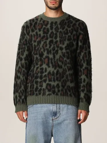 Pullover Msgm in lana merino a fantasia animalier (55883628)