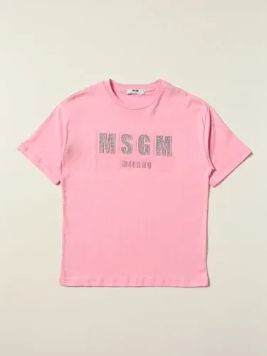 T-shirt Msgm Kids in cotone con logo (56005969)