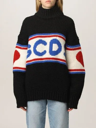 Pullover Gcds in lana e Alpaca con big logo (56253178)