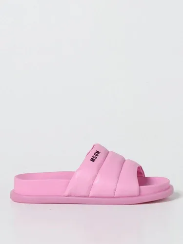 Sandalo Msgm Kids in pelle trapuntata (57791690)