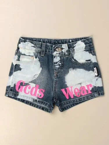 Pantaloncino di jeans Gcds con scritta (47366609)