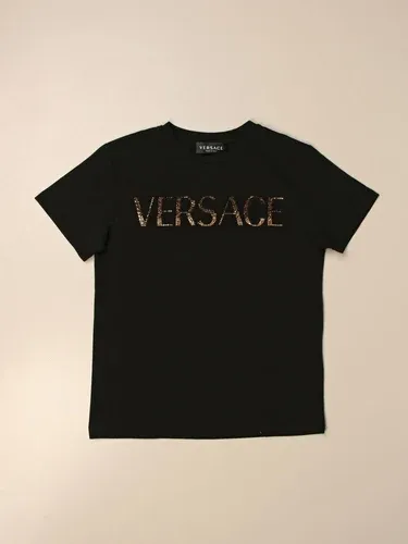 Young Versace T-shirt Versace Young con logo di strass (51096141) Young Versace T-shirt Versace Young con logo di strass (51096141)