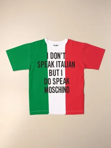 T-shirt Moschino Kid in cotone tricolore (53112226)