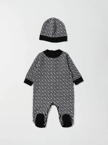 Set tutina con piede + cappello Balmain con logo monogram (102042436) Set tutina con piede + cappello Balmain con logo monogram (102042436)