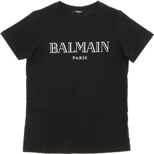 T-shirt Balmain a maniche corte con stampa logo (38900412)