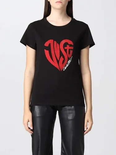 T-shirt Just Cavalli con logo di strass (106156669)