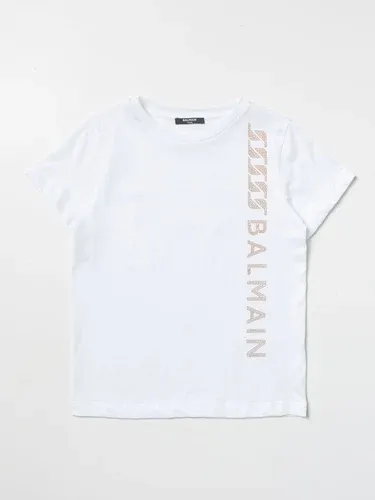 T-shirt Balmain con logo di strass (103516193)
