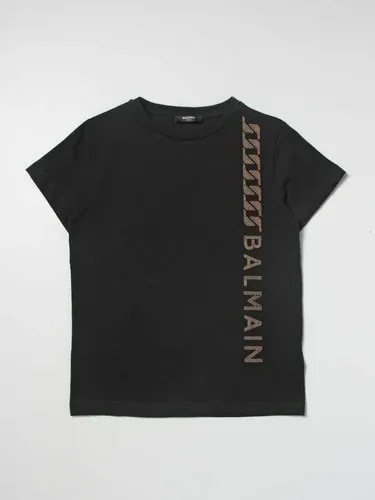 T-shirt Balmain con logo di strass (103516194)