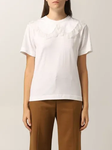 T-shirt See By Chloé in cotone e pizzo (58076251)