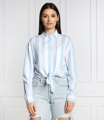 Tommy Jeans camicia | regular fit | con l'aggiunta di lino (101334784)