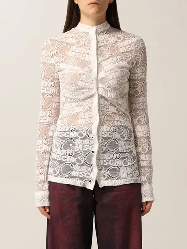 Camicia Msgm in pizzo logato (53667674)