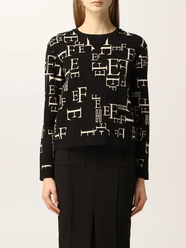 Felpa Elisabetta Franchi con logo all over (54140764) Felpa Elisabetta Franchi con logo all over (54140764)