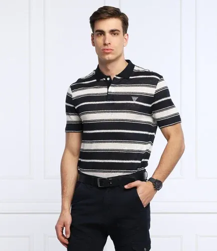 GUESS JEANS di lino polo josu | regular fit (101336038) GUESS JEANS di lino polo josu | regular fit (101336038)