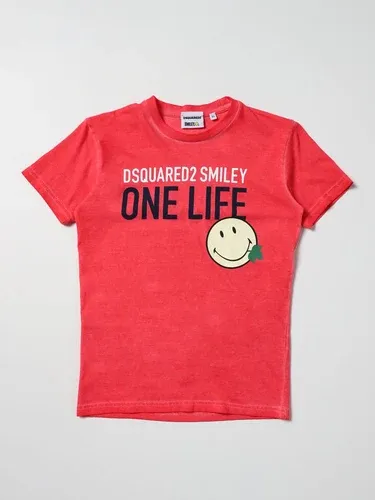 T-shirt One Life One Planet Smiley Dsquared2 Junior (101267181)