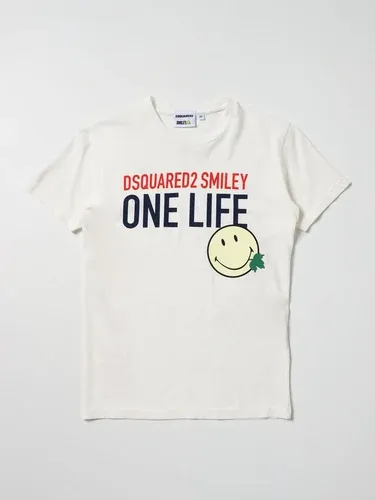 T-shirt One Life One Planet Smiley Dsquared2 Junior (101267183)