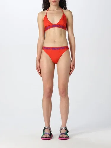 Costume a bikini Off White con bande logate (101265719) Costume a bikini Off White con bande logate (101265719)