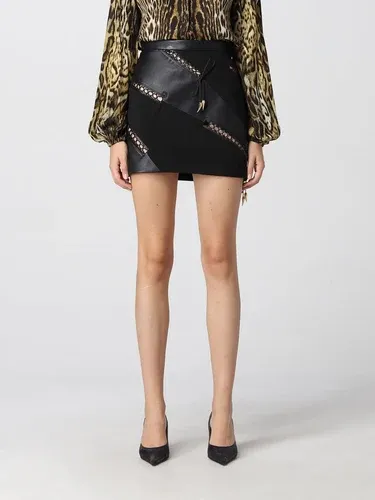 Gonna mini Roberto Cavalli in pelle a pannelli (102042478) Gonna mini Roberto Cavalli in pelle a pannelli (102042478)