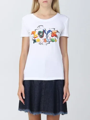 T-shirt Love Moschino con stampa grafica (102850122)