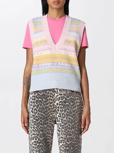 Gilet a v Ganni in lana riciclata (101271302) Gilet a v Ganni in lana riciclata (101271302)