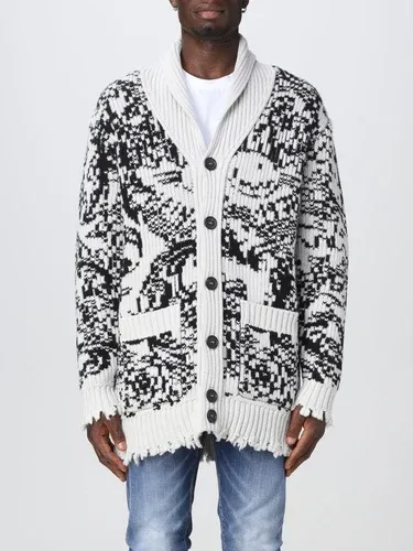 Cardigan lungo Philipp Plein in maglia intarsiata (101271979)