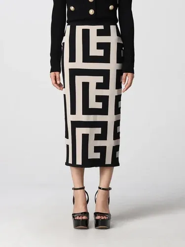 Gonna a tubo Balmain con monogramma all-over (101273199) Gonna a tubo Balmain con monogramma all-over (101273199)