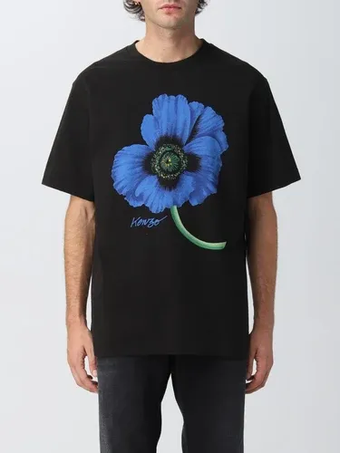 T-shirt Kenzo in cotone con stampa papavero (101275330)