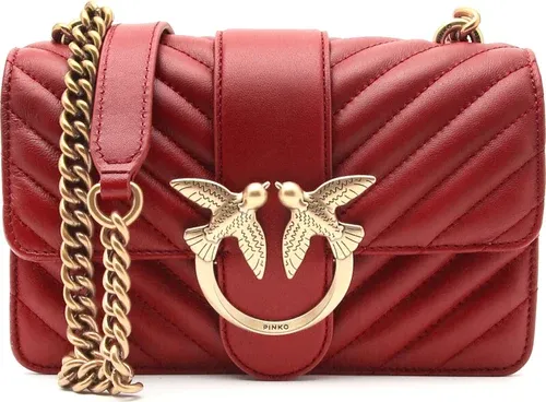 Pinko di pelle borsetta a tracolla love mini icon chevron cl shee (101342048) Pinko di pelle borsetta a tracolla love mini icon chevron cl shee (101342048)