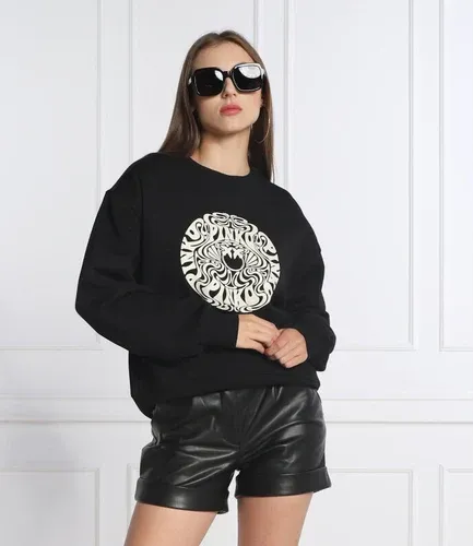 Pinko felpa abetone 3 maglia felpa di coto | loose fit (102044180) Pinko felpa abetone 3 maglia felpa di coto | loose fit (102044180)