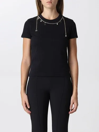 T-shirt Elisabetta Franchi con collier di charms (102210084)
