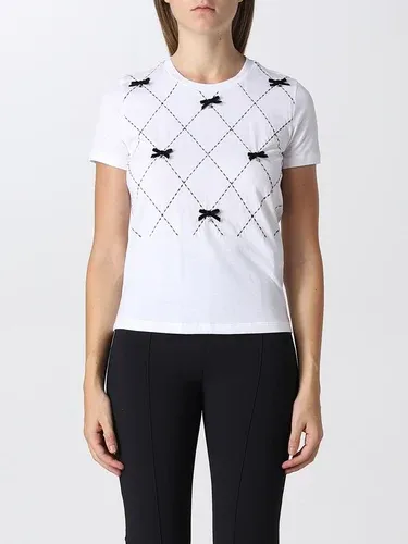 T-shirt Elisabetta Franchi con fiocchi all-over (102042733)