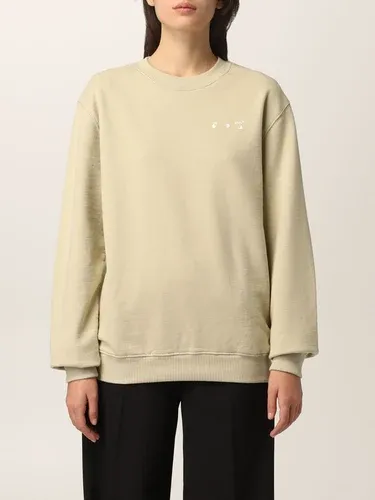 Felpa Off White in cotone con logo (53906123)