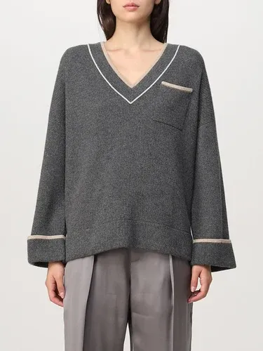 Maglia BRUNELLO CUCINELLI Donna colore Antracite (102111238) Maglia BRUNELLO CUCINELLI Donna colore Antracite (102111238)