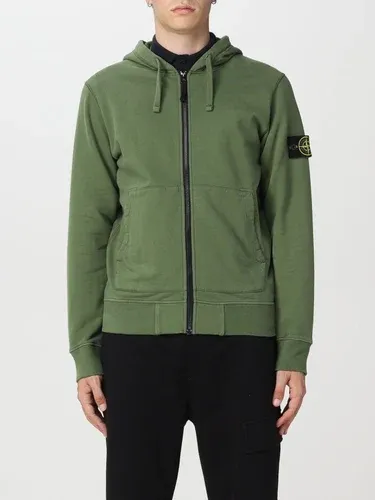 Felpa full zip Stone Island con logo (102157872)