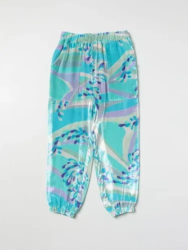 Pantalone EMILIO PUCCI Bambino colore Cielo (102262633)