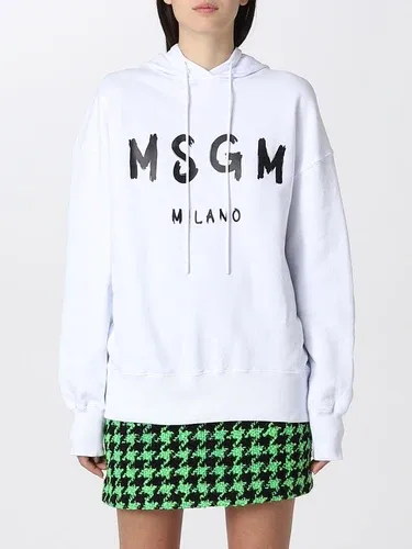 Felpa Msgm in cotone con logo (102158055) Felpa Msgm in cotone con logo (102158055)