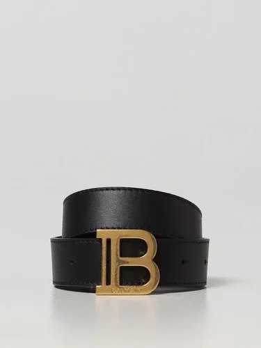 Cintura Balmain in pelle con logo (102158212)