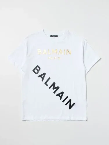 T-shirt Balmain in cotone con logo (102171492)