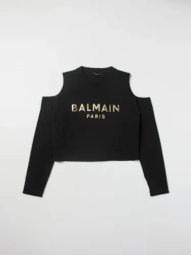 Maglia Balmain in lana con logo laminato (102171498)