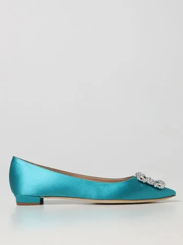 Ballerina Hangisi Manolo Blahnik in satin (102171523)