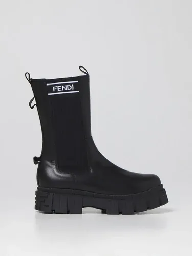 Stivaletto Fendi Kids in pelle con logo (102171721) Stivaletto Fendi Kids in pelle con logo (102171721)