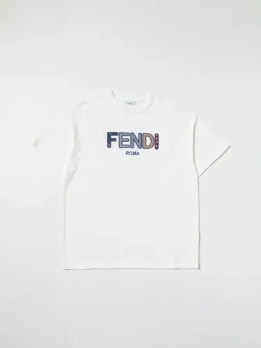 T-shirt Fendi Kids in cotone con logo (102171732)